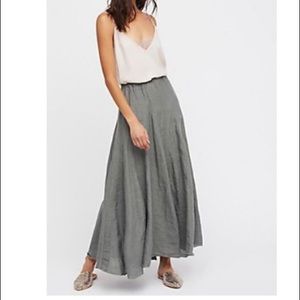Free People linen skirt